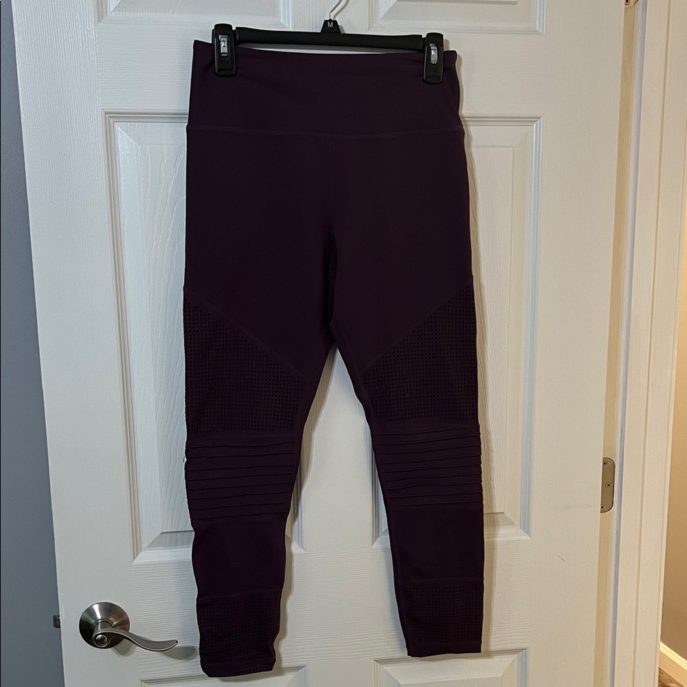 Zyia purple moto light n tight leggings 8-10